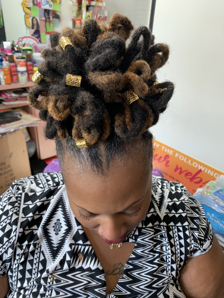Loc updo